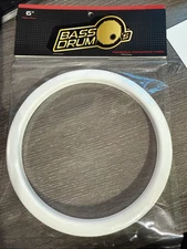 Bass Drum O's - 6" White Drum O's - FREE SHIPPING!