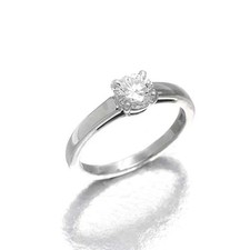 BVLGARI SOLITAIRE Ring Diamond Pt US 4-1/2 P0052531