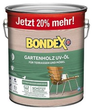 Bondex Gartenholz UV-&Ouml;l farblos 3L Hartholz&ouml;l Holz&ouml;l Terrassen&ouml;l BEULE