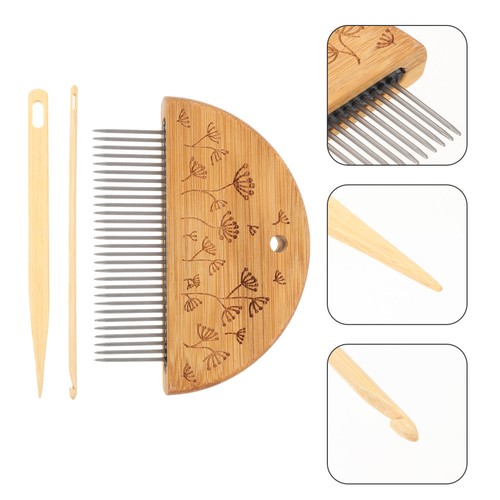 Wood Weaving Crochet Tapestry Loom Tool Beginner Kit Comb Hand Knitting Tools - Picture 6 of 12