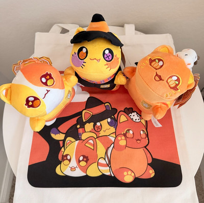 Aphmau MeeMeows Halloween Collection 2025 Mini Plush and Tote - YOU PICK