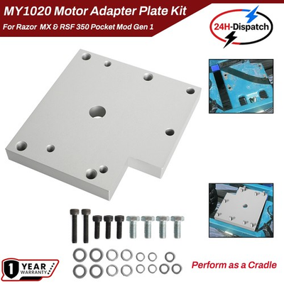 #ad MY1020 Motor Adapter Plate For Razor MX350 RSF Pocket Mod Gen1 Steel Mount Kit $29.99