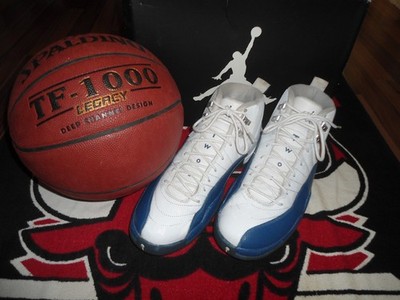 Nike Air Jordan 12 XII Retro ''French Blue (2016)'',Gr.44,Wht/Fr Bl-Met,130690-113