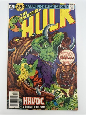 Incredible Hulk #202 VG 1976 Return of Jarella Bronze Age Marvel Key Monster