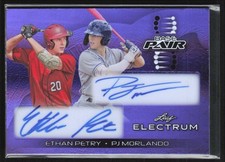 Ethan Petry PJ Morlando 2024 Leaf Electrum Base Pair Purple Auto /25 #BP-9