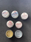 Lot Of 7 Vintage Metal Coke Coca-Cola Twist Off Bottle Caps All Different 1970’s