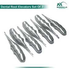 7 Pcs Dental Root Elevators Oral Surgery PDL Luxating Tooth loosening MARGALLA