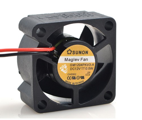 SUNON Cooling Fan 4CM 4020 12V 0.5W GM1204PKV3-A 2pin 40x40x20mm 1.6"x1.6"x0.8" - Picture 3 of 5