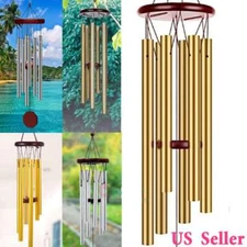 Wind Chimes Large Deep Tone Chapel Bells 6 Tubes Outdoor Garden Home Decor Gift