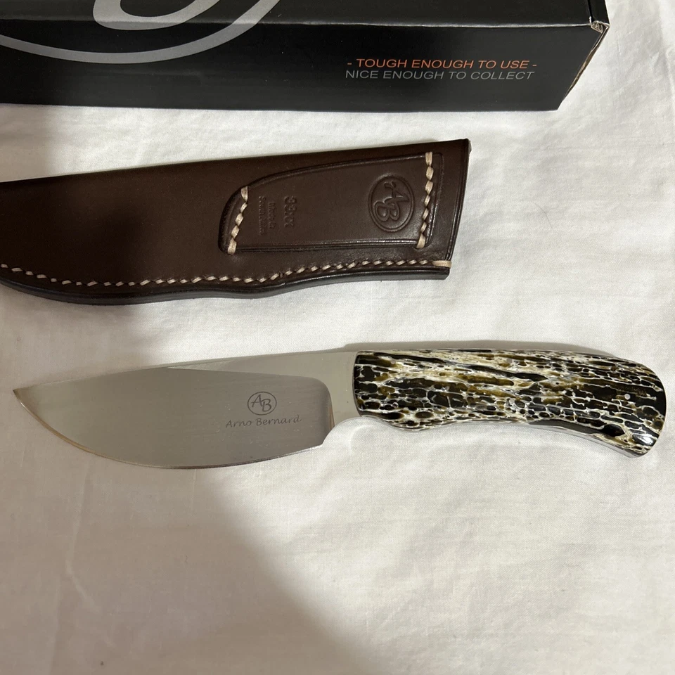 Arno Bernard Grazer Series #3316 Warthog Knife N690 Blade / Warthog Kudo Bone - Image 3 of 4