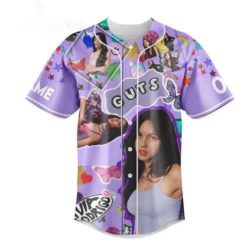 Guts Olivia Rodrigo Singer Personalized Baseball Jersey Shirt