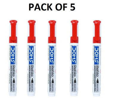 Doms Nachfüllstifte ROT (5er Pack) Whiteboardmarker