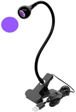 UV LED Black Light Fixtures with Gooseneck and Clamp Portable UV Blacklight USB