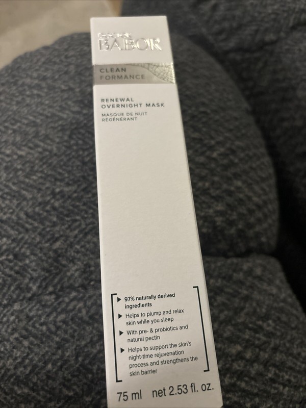 Doctor BABOR Clean Formance Renewal Overnight Mask 75ml / 2.53 fl oz Vegan NIB