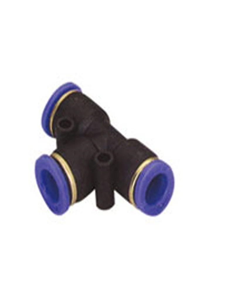 Tube fitting Tee union push to connect, 1/4" Tube 10 Pieces - Image 2 of 3