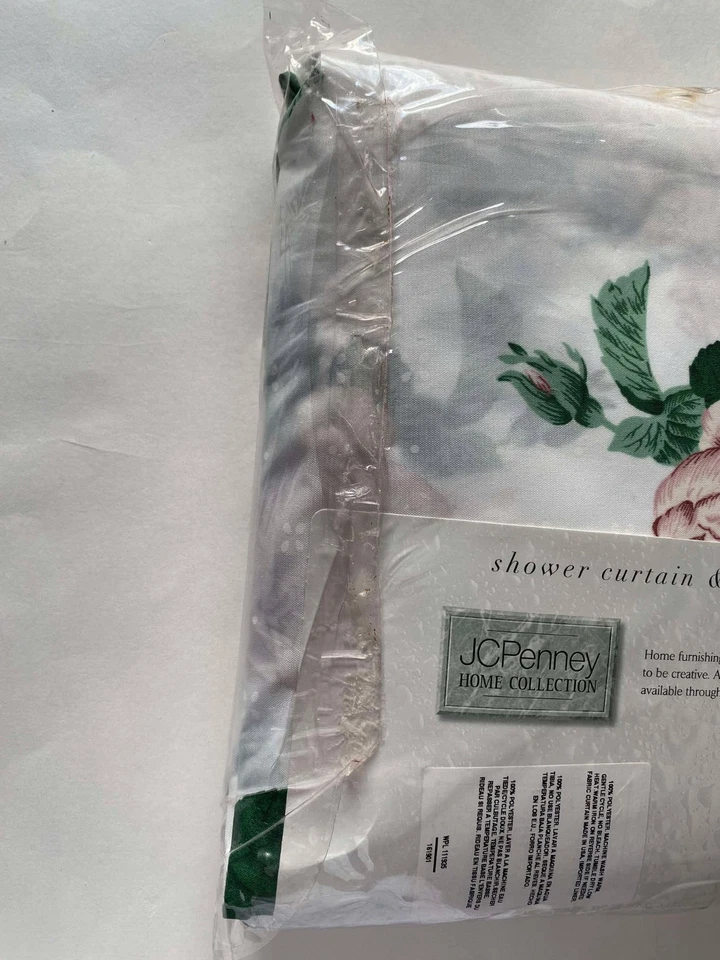 Cortina de ducha y forro JcPenney Home Collection (72 pulgadas X 70 pulgadas) arboreto floral Foto 3 de 4