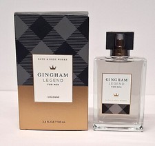 NEW Bath  Body Works Men's Collection GINGHAM LEGEND Cologne 3.4oz