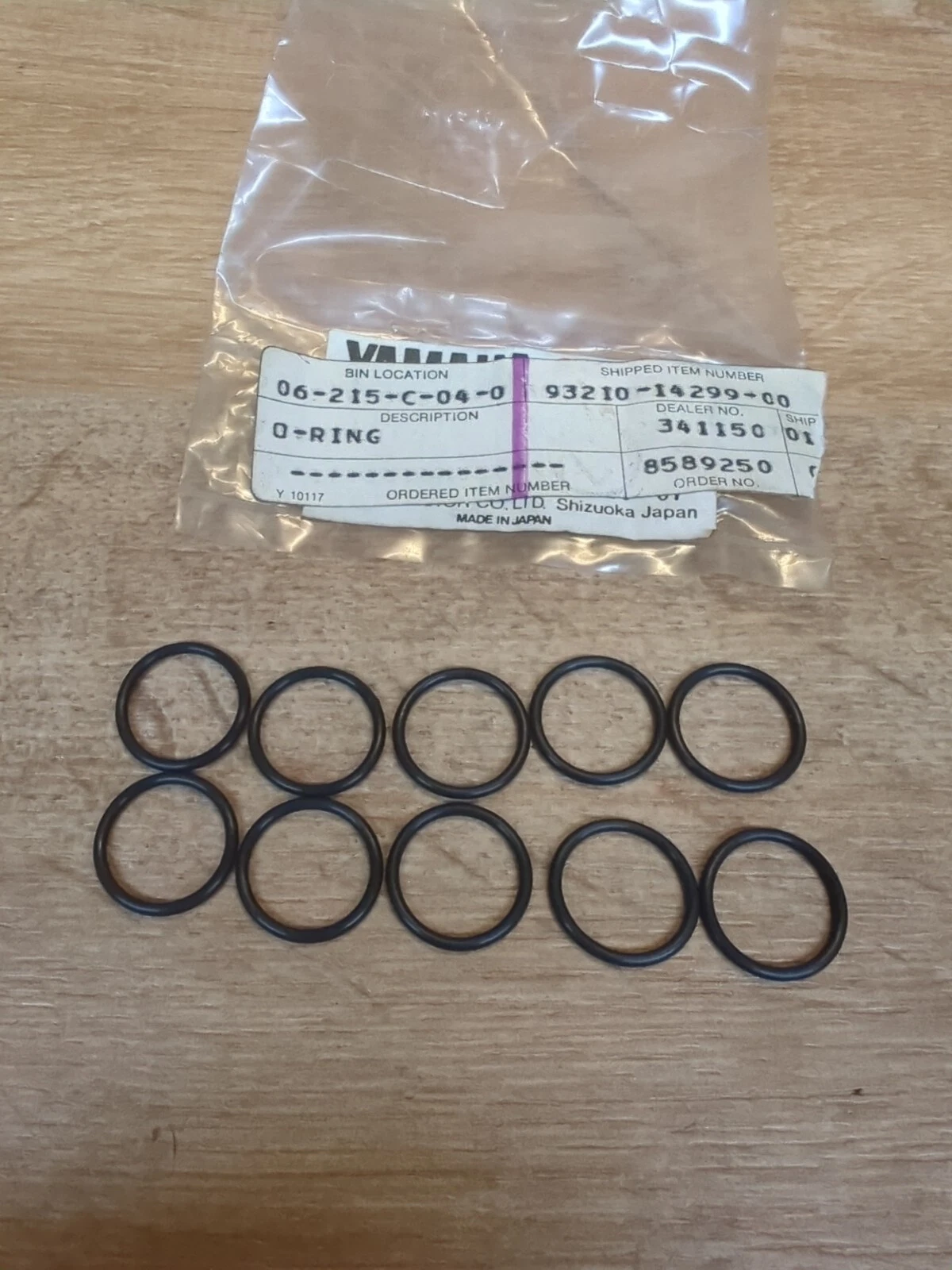 (10)  Yamaha O-Ring 78 - 81 SR500 76 - 81 TT500 76 - 81 XT500  93210-14299-00
