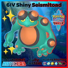 ✨ Ultra SHINY 6IV SEISMITOAD ✨ Pokemon SWORD and SHIELD lv100 EVs +MasterBall