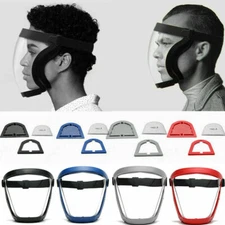 Full Face Super Protective Mask Anti-fog Shield Safety Transparent Head Cover @