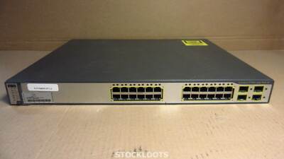 Cisco WS-C3750G-48PS-S V06 48x 10/100/1000T Gigabit PoE - OXIDIZED SFP PORTS