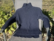 Vintage Benedetta B. Italy Blue Wool Cashmere Blend Knit Sweater Women  s Size S