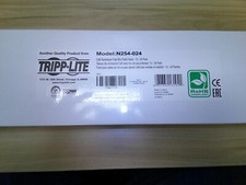 Tripp Lite N254-024 24-Poet 1U Rack Mount Cat6/Cat5 Feedthrough Patch Panel