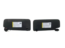 2020-2023 CADILLAC XT6 FRONT LEFT RIGHT SET x2 BLACK MICRO SUEDE SUN VISOR OEM