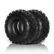 Set of 2 145/70-6 ATV Go Kart Tires 4 Ply 145x70-6 Tubeless Left and Right