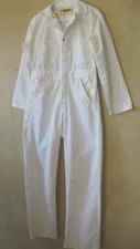 Workwear All in One Long Sleeve Coverall Jumpsuit White 34" Unisex Cotton New