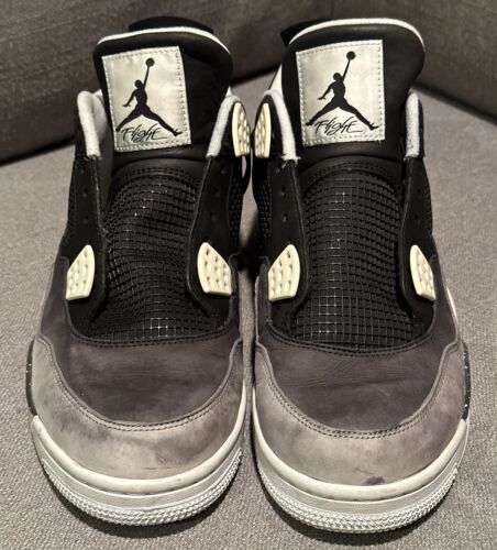 Nike Air Jordan IV 4 Retro Fear Pack 2013 Cool Grey Black 626969-030 Size 11 - Picture 5 of 13