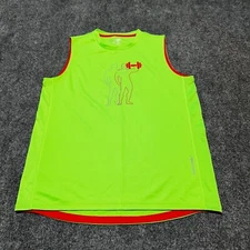 Balanced Tech Pro Shirt Mens Medium Green Tank Sleeveless Activewear Fitness