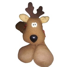 VTG Rodney Reindeer Sewn Stuffed Animal Reindeer Plush Hallmark 64141 10 Inch