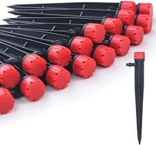 50Pk 360 Degree Adjustable Drip Emitters Sprayer Water Flow Irrigation Drippers