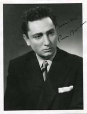 ACTOR Pierre Brasseur autograph, French actor, signed vintage photo