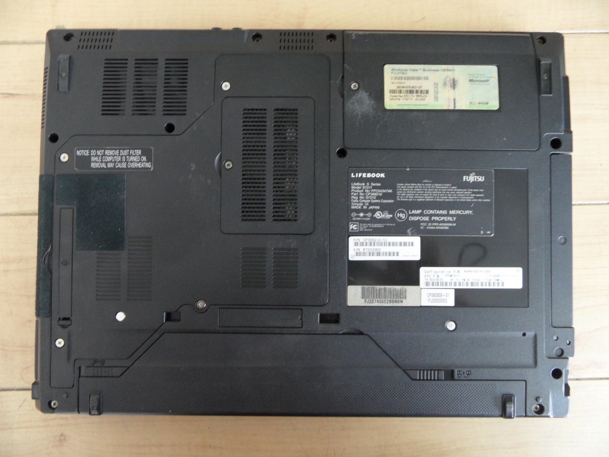 Fujitsu Lifebook S Series S7211 Laptop For Parts Posted Bios No