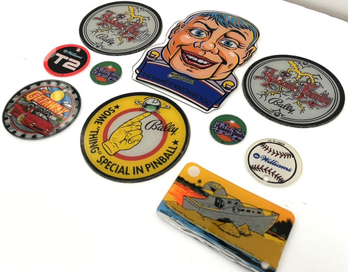 Williams Pinball Promo Plastics Lot of 10 Promotionial Key Fob Key Chains