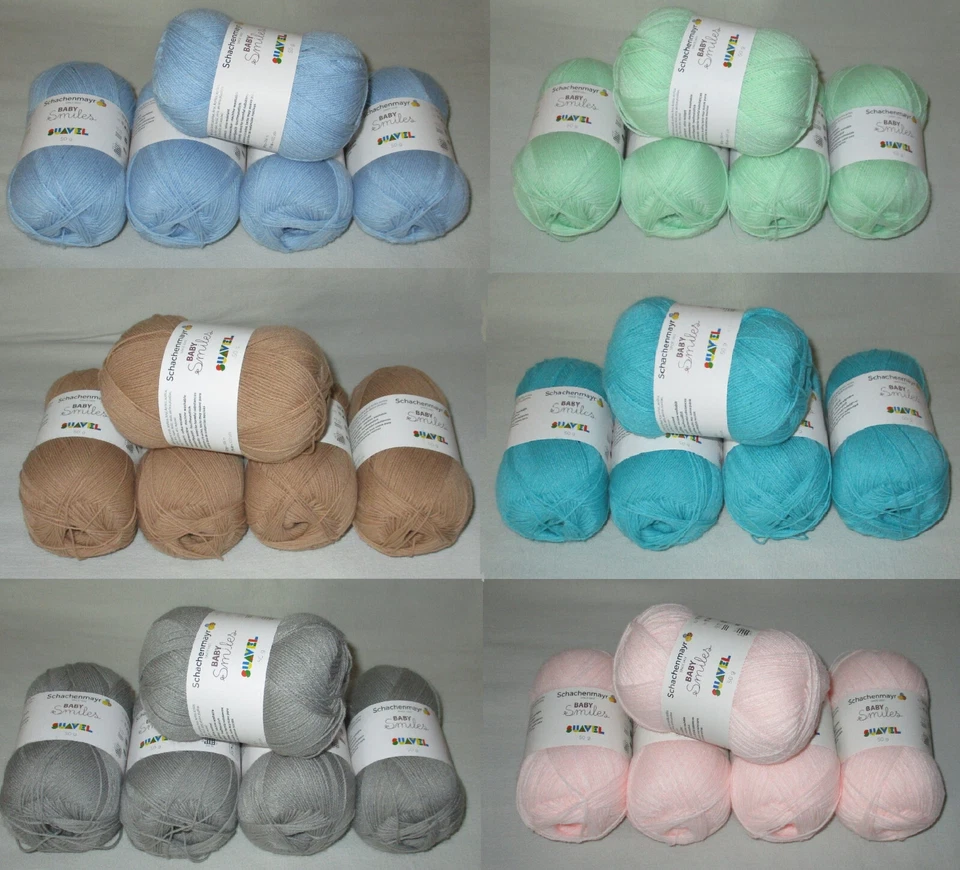 (29,80€/kg) 250 gr Baby Smiles SUAVEL weiches Babygarn Schachenmayr Sonderpreis