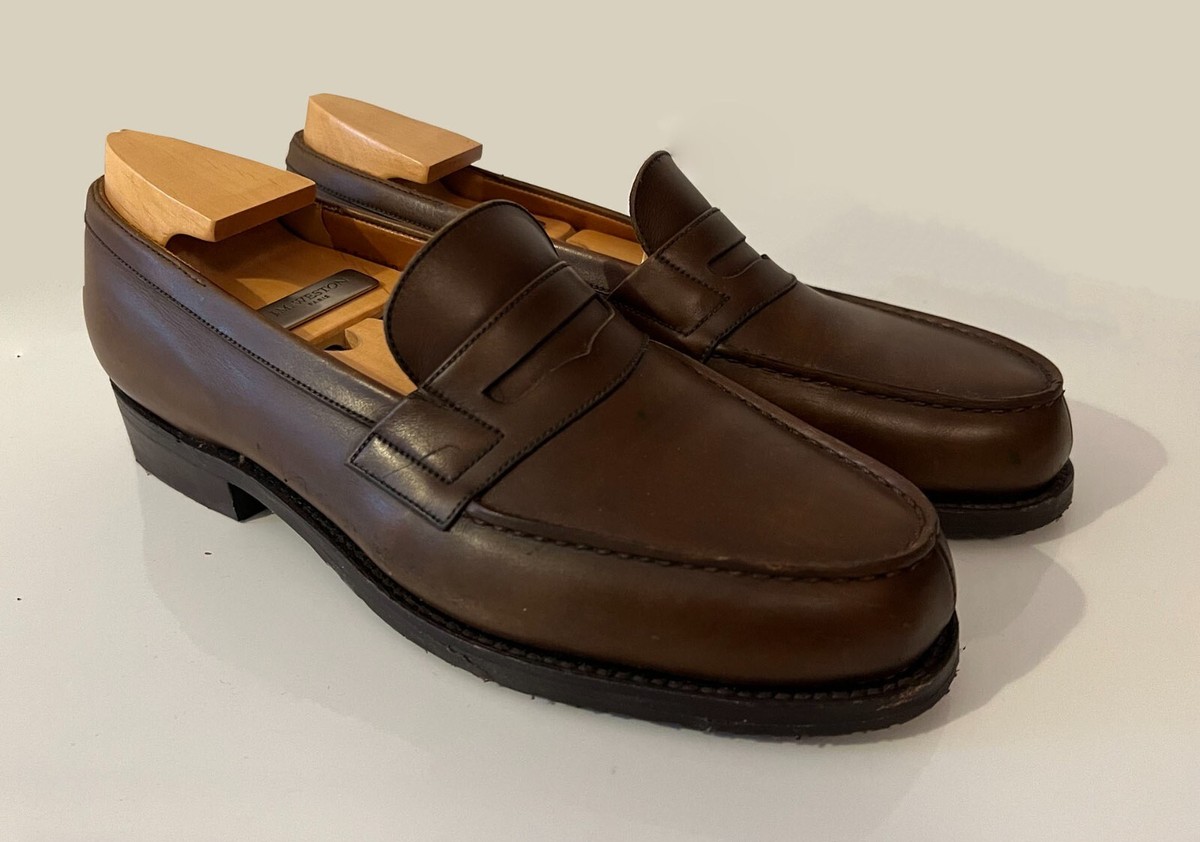 J.M WESTON UK5.5 - 180 Loafer Dark Brown - Limoges Factory 
