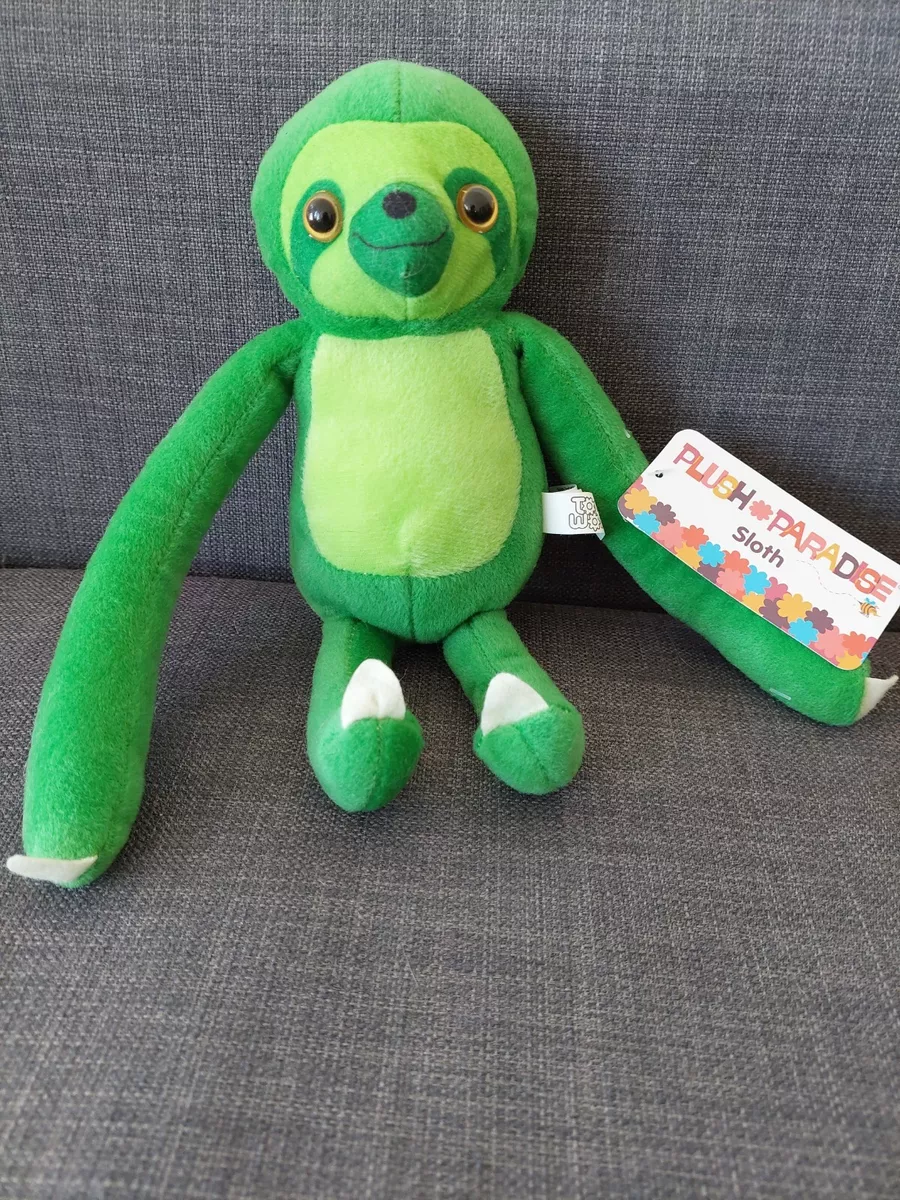 Green Sloth Lazy plush paradise Plushie Stuffed Animal soft toy