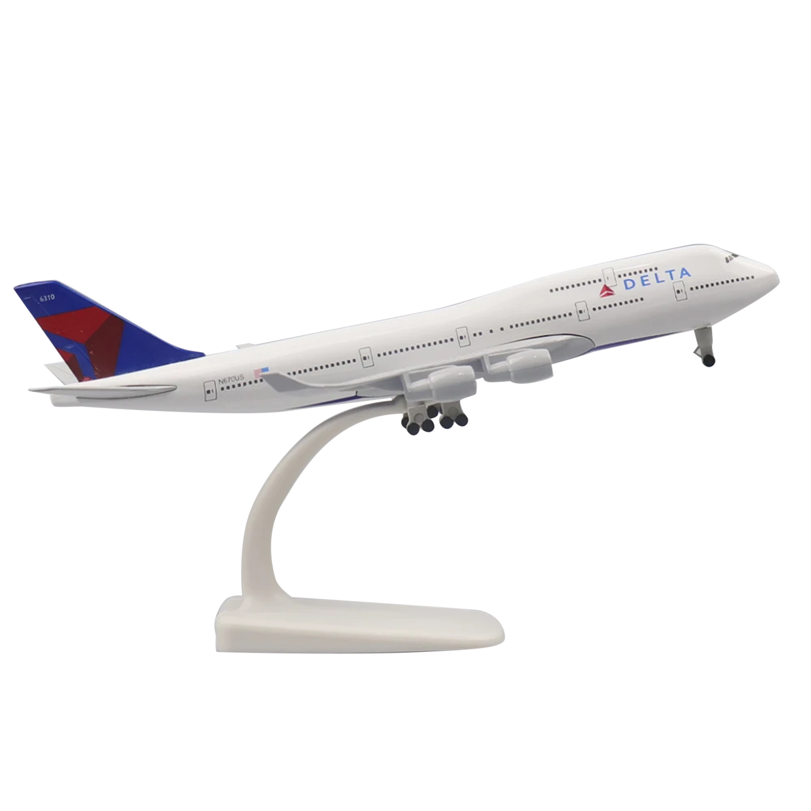 1/300 Scale 20cm Delta B747 Alloy Plane Model Plane Souvenir Static Display