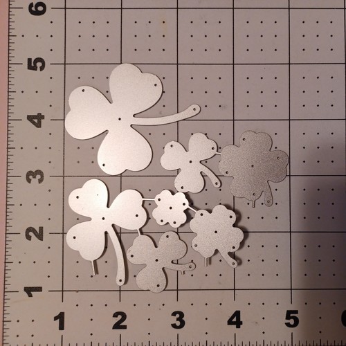 Universal metal die cut tool Clover Shamrock St. Patrick's Day Good Luck Charm - Picture 2 of 2