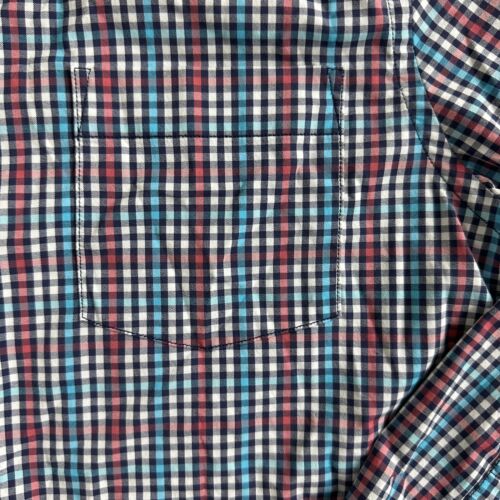 Peter Millar Summer Comfort Men Button Down Shirt Sz S Plaid Long Sleeve Stretch - Picture 4 of 6