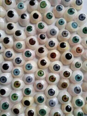 Eyes Artificial Prosthetic Set 30 Pcs Realistic Human Natural Eye Mix Color New