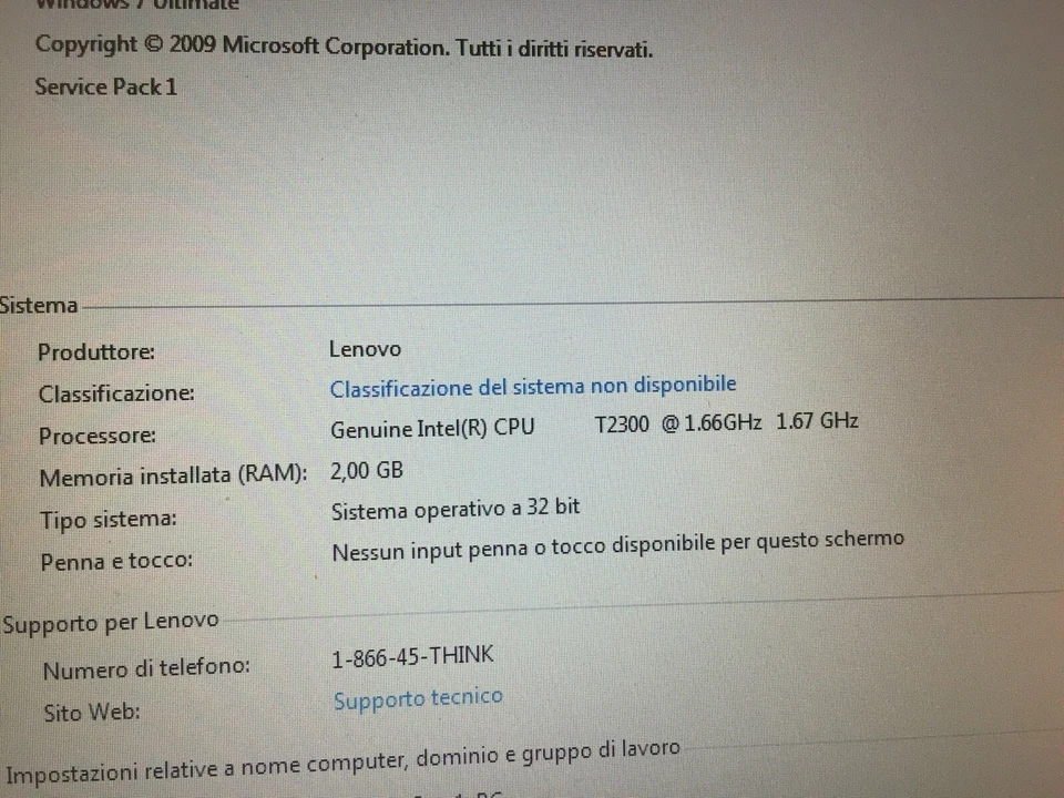 lenovo thinkpad Z61m - Immagine 4 di 4