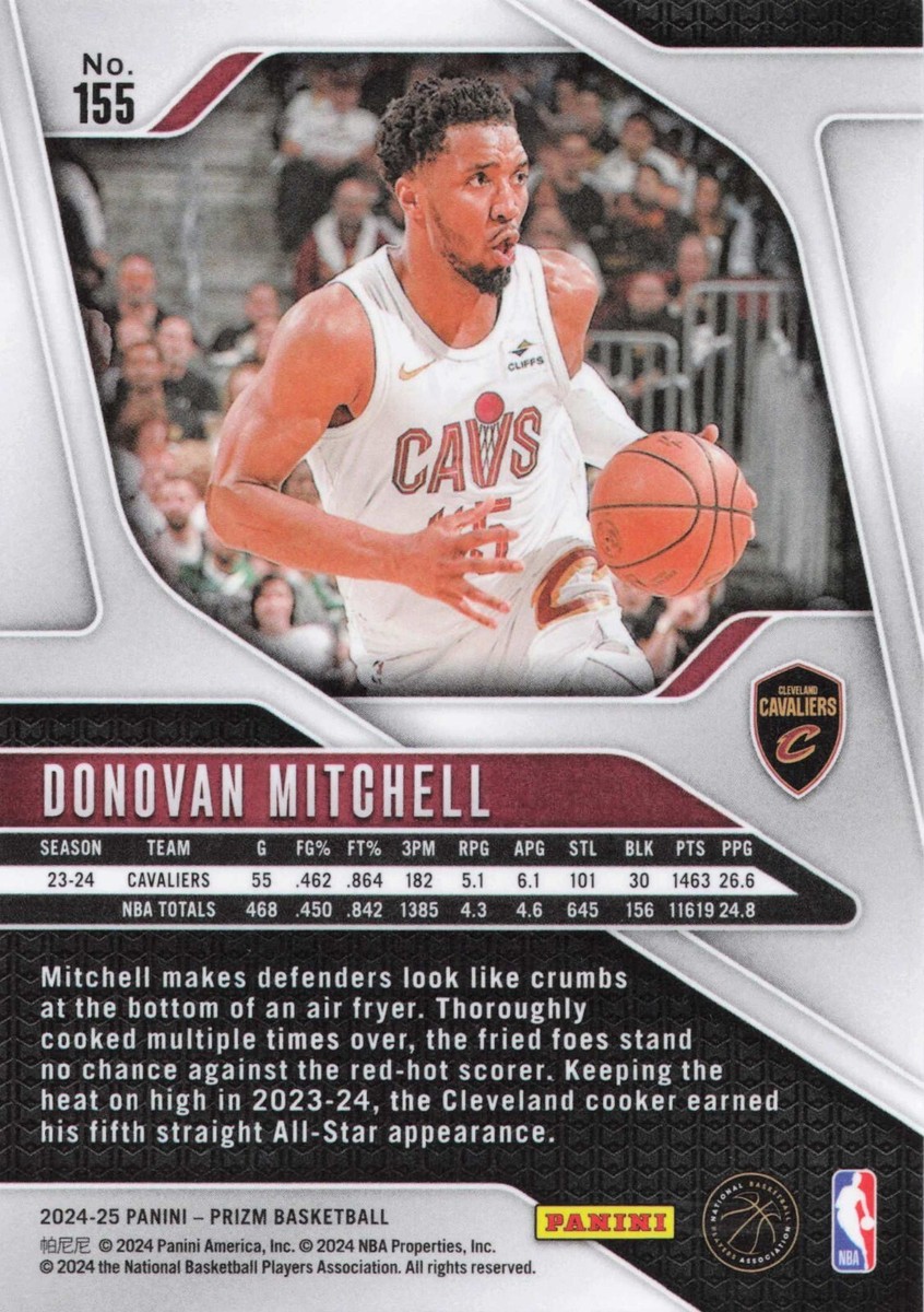 ドノバンミッチェル　PANINI PRIZM 2024-25 Panini Prizm - Donovan Mitchell #155 for sale online