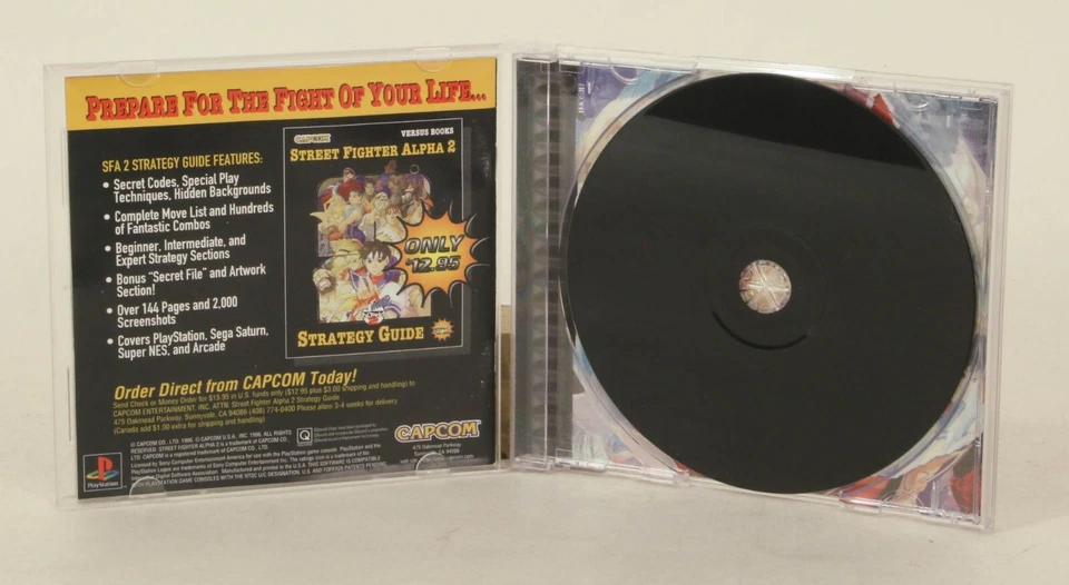 Vintage PS1 PlayStation Capcom Street Fighter Alpha 2 1996 Tested - Image 4 of 4