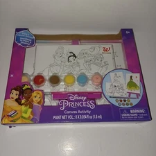 Disney Princess Canvas Activity Paint Set Three Canvas New In Box