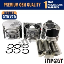 70MM Piston With Ring STD For Yanmar 3TNV70 3TNV70-A Engine
