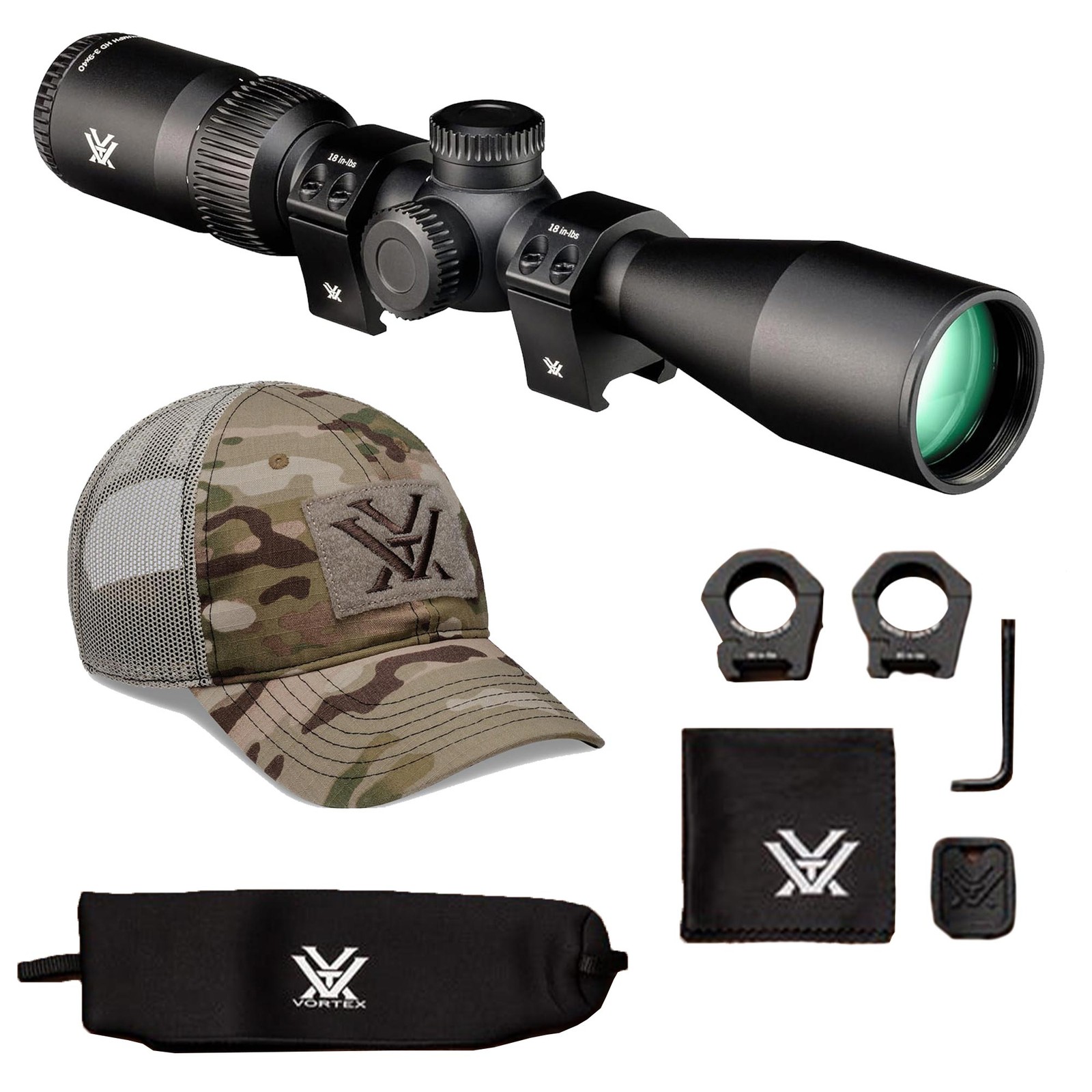 VORTEX Triumph HD 3-9x40 Dead-Hold BDC Scope w/Counterforce Multicam Camo Cap